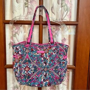 Vera Bradley Kaleidoscope Glenna Satchel Shoulder Bag